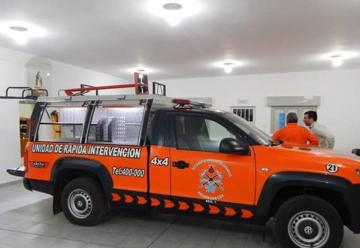Bomberos Voluntarios de Brinkmann presentaron la nueva unidad de rescate rápido.