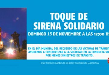 Toque de Sirena Solidario de los Bomberos Argentinos