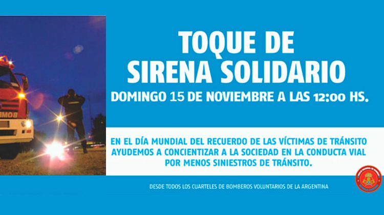 Toque de Sirena Solidario de los Bomberos Argentinos