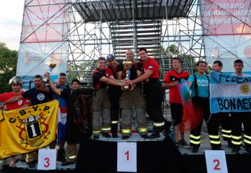 Gran final del IV Desafio de habilidades bomberiles 2015