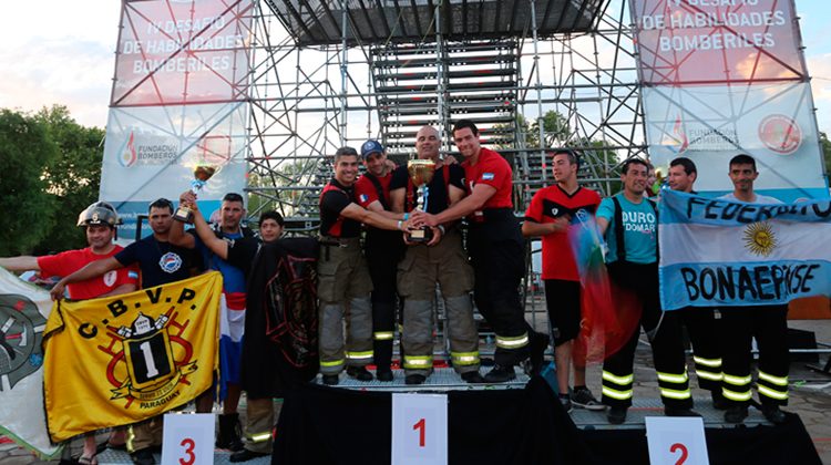 Gran final del IV Desafio de habilidades bomberiles 2015