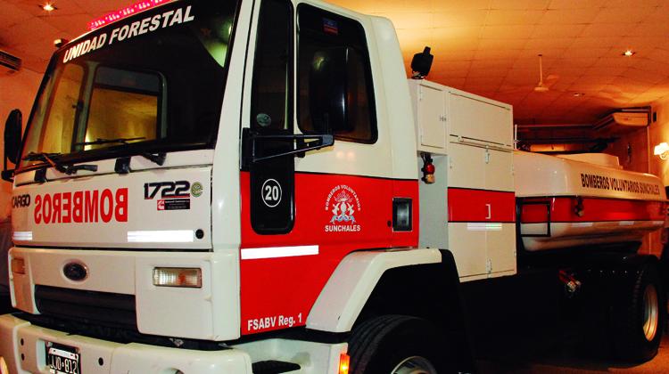 Nueva autobomba para incendios forestales en Sunchales