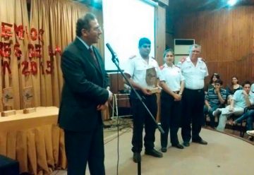 Bomberos de La Banda recibieron el premio «Los Valores de la Vida»