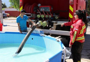 Municipio entrega acumuladores de agua a Bomberos para incendios forestales