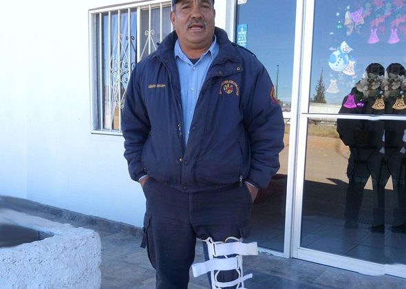 Sufre bombero lesiones en labores de auxilio