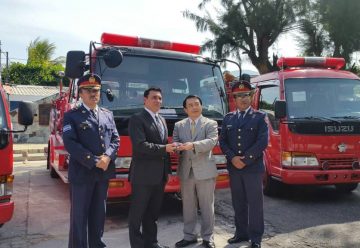 Gobierno de Japón realiza donativo al cuerpo de bomberos salvadoreño