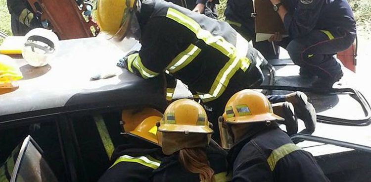 Bomberos Voluntarios realizaron entrenamiento de rescate