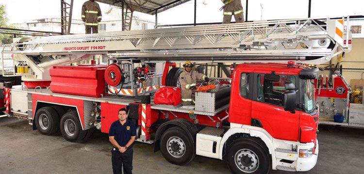 Bomberos de Guayaquil estrenarán carro escalera