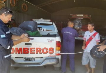 Bomberos Voluntarios de Zarate solidarios con Ibicuy