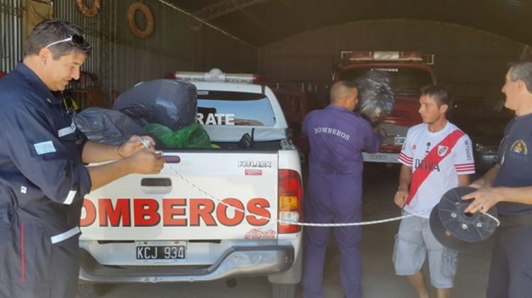 Bomberos Voluntarios de Zarate solidarios con Ibicuy