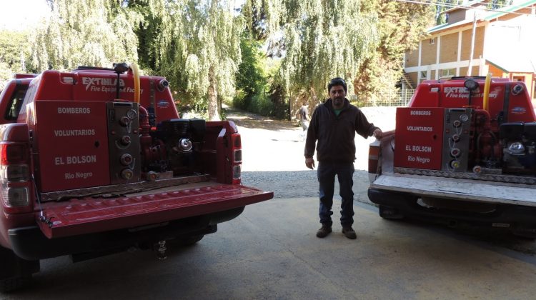 Bomberos voluntarios de El Bolsón recibió equipamiento