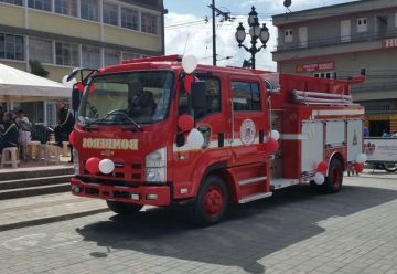 Dapard entrega carro de bomberos en Santa Rosa de Osos