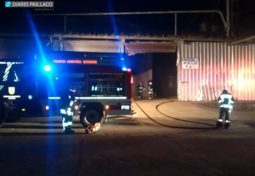 Bombero resultó herido cuando trabajaba en incendio de galpón en ex Apsa