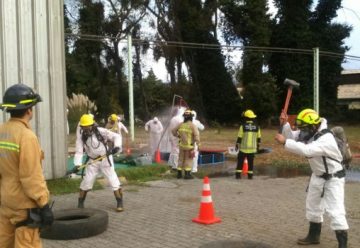 Bomberos de Llay Llay capacitaron a 65 voluntarios de Córdoba, Arg.