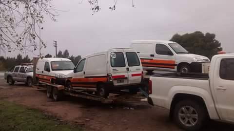 Donaron tres camionetas a Bomberos de Gral. Las Heras