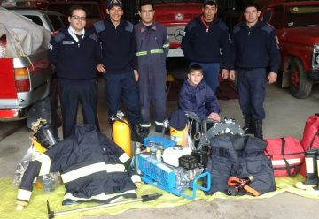 En su día el cuartel de Bomberos de Ibicuy presentó sus nuevos equipos