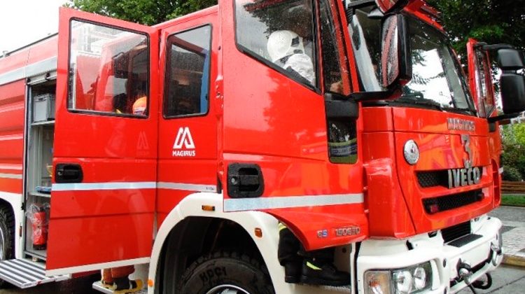 Bombero resultó lesionado cuando acudía a simulacro de incendio
