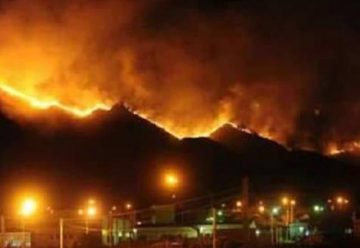 Descontrolado incendio forestal en San Luis provocó la evacuación de dos pueblos