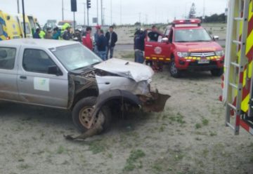 Bomberos iban a una falsa emergencia y chocaron