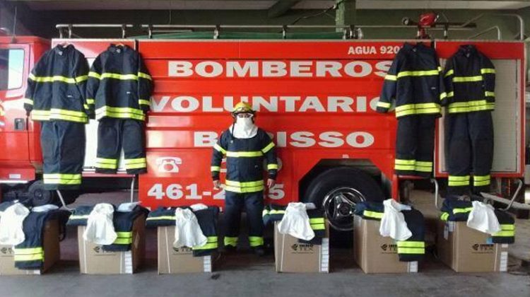Adquisición de 40 equipos de protección para bomberos