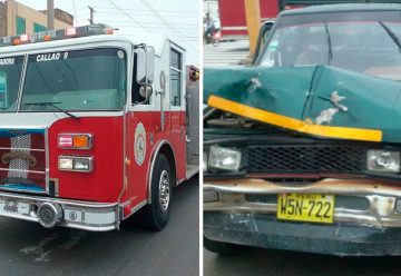 Bomberos chocan contra auto cuando se dirgían a un incendio