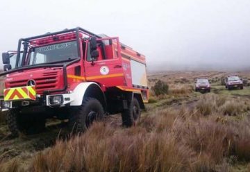 Nuevo vehículo de bomberos de Quito para incendios forestales