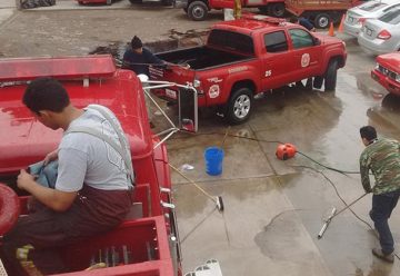 Roban bomba de agua en Estación de Bomberos