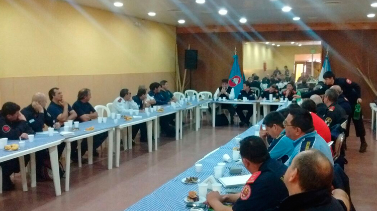 Encuentro de Jefes de Bomberos en Magdalena