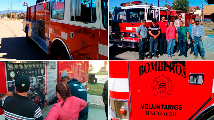 El cuerpo de Bomberos de Bacoachi recibe su primera unidad