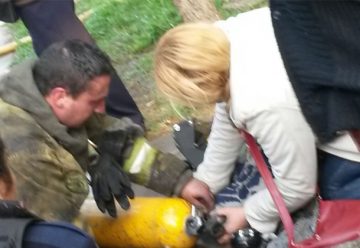 Los Bomberos rescataron a cinco perros de en un incendio