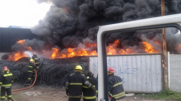 Se incendió una depósito en Alejandro Korn
