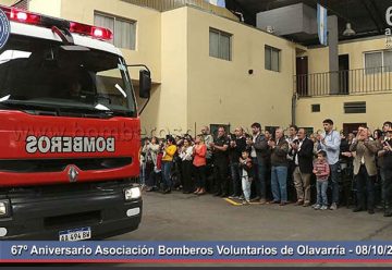 Acto por el 67º aniversario de Bomberos Voluntarios de Olavarría