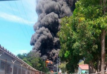 Controlan incendio en refinería de Puerto La Cruz
