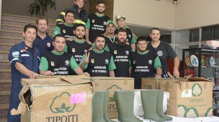 Bomberos Voluntarios de Campana recibieron una donación de botas