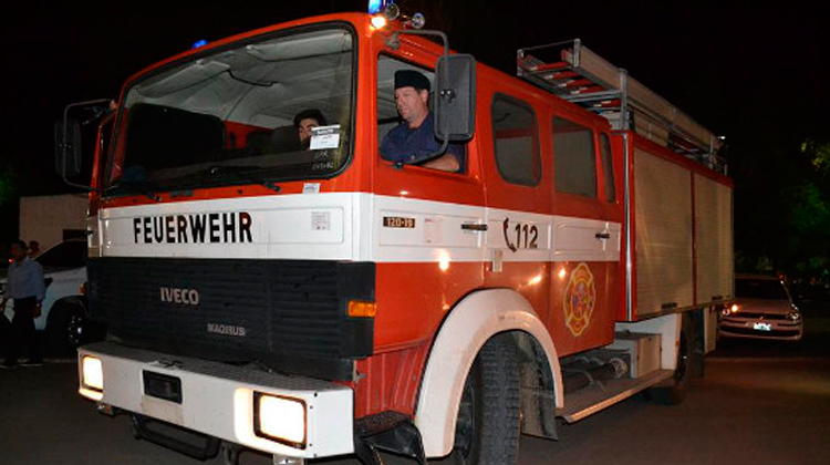 Bomberos Voluntarios de Charata recibieron autobomba