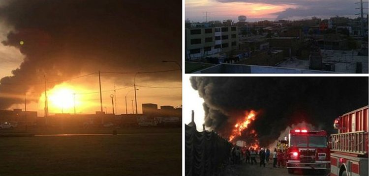 Dos bomberos heridos tras incendio en almacén