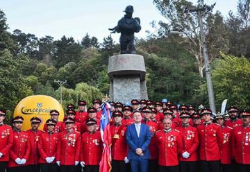 Municipio inaugura Monumento al Bombero de Concepción