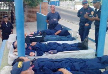 Huelga de hambre del personal jubilado de Bomberos