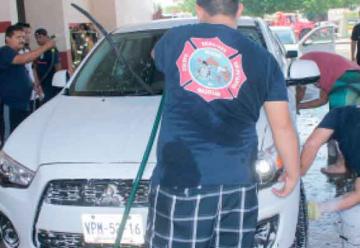 Bomberos de Mazatlán lavarán carros para recaudar fondos