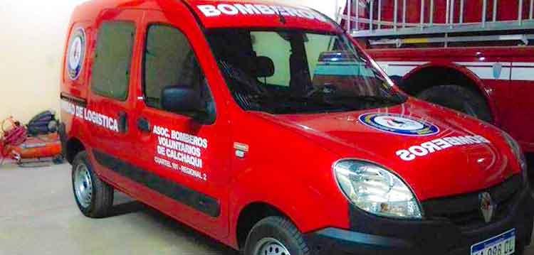 Bomberos de Calchaquí adquieren una nueva unidad de logística