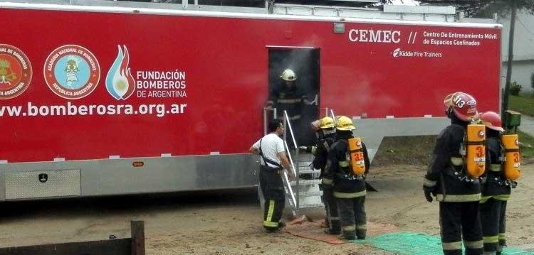 Llegará un simulador para capacitación de Bomberos de la región