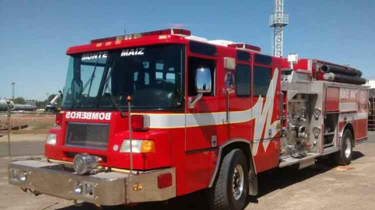 Nuevo autobomba de Bomberos Voluntarios de Monte Maíz