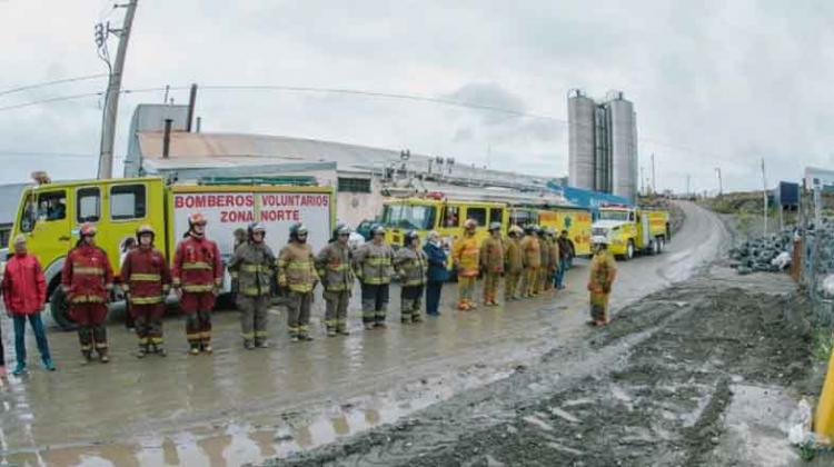 Homenaje al Bombero Diego Sánchez en Ushuaia