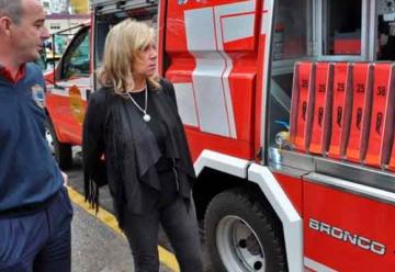 Bomberos de Rawson mostraron la autobomba más moderna de Chubut