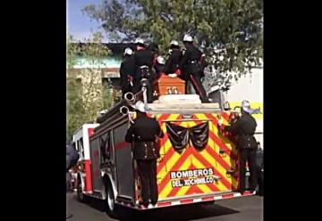 Con ceremonia despiden a bombero caído en Tacubaya