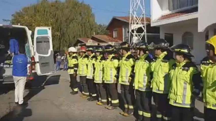 Dan de alta a Bombero de Ñiquén que sufrió accidente en enero