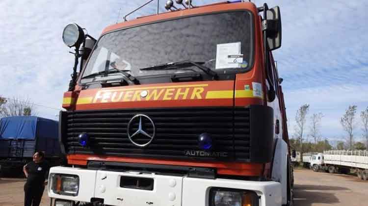 Bomberos cuenta con nueva unidad llegada desde Alemania