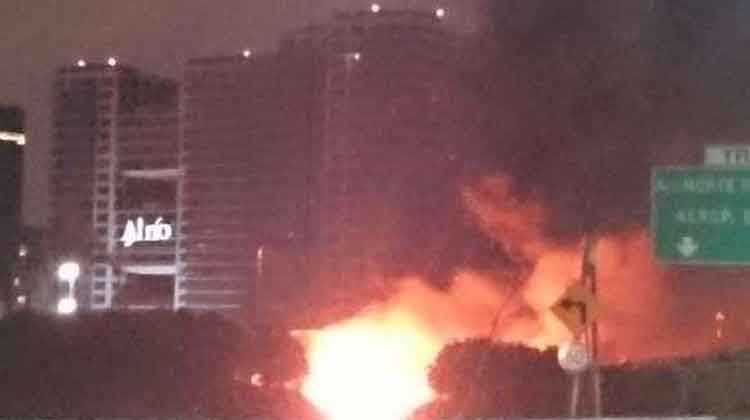Incendio en una planta de reciclado en Núñez