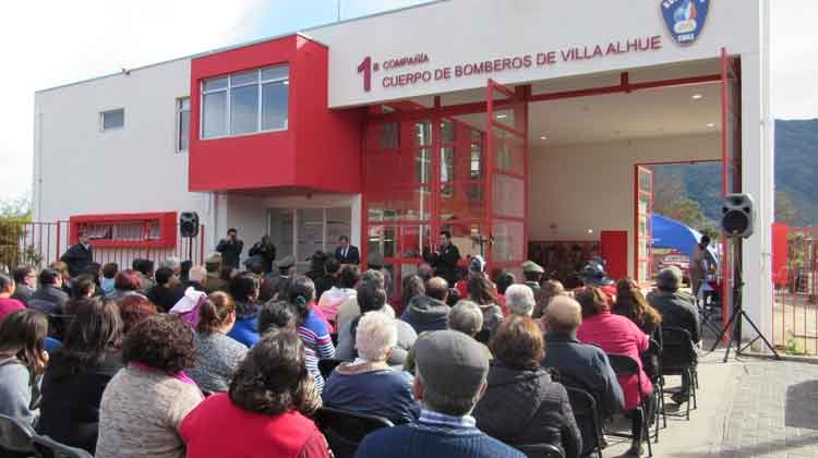 Inauguran Cuartel de la 1ª Compañía de Bomberos de Alhué