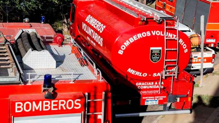 Bomberos de Villa de Merlo mejoran su sistema de comunicación